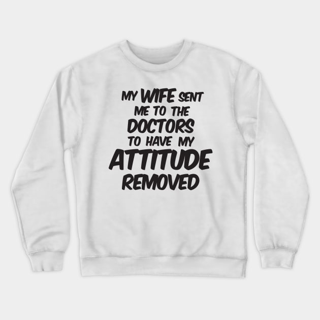 Attitude Removed Crewneck Sweatshirt by Dimmo